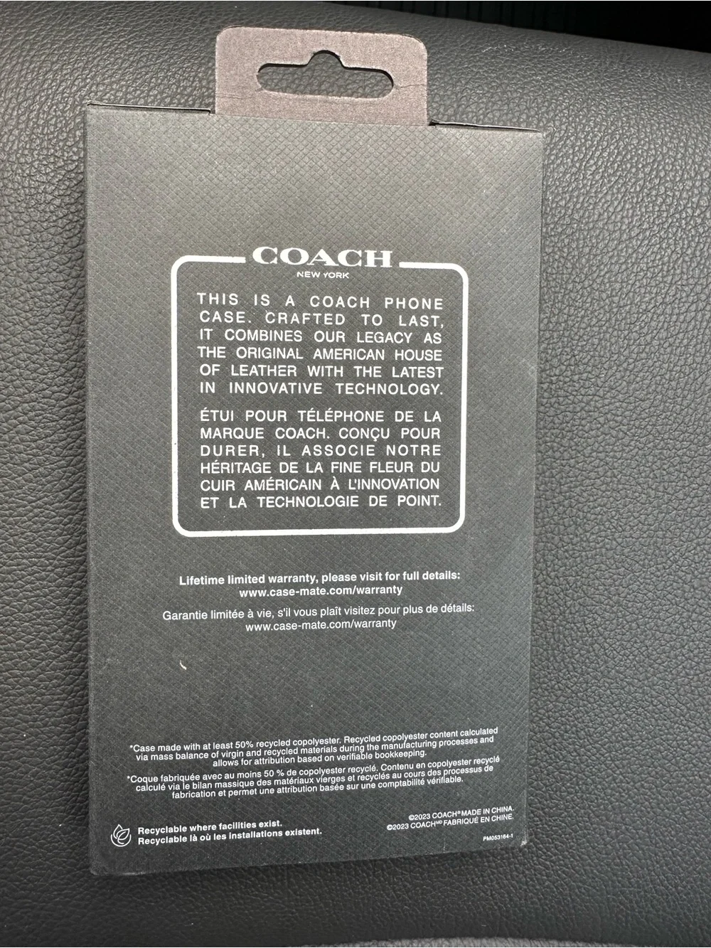 COACH Signature Slim Wrap Case in Brown/Tan for iPhone 15 Pro